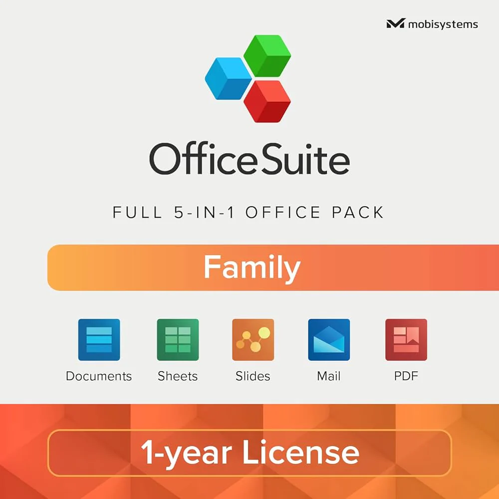 MS Office 1 year suite